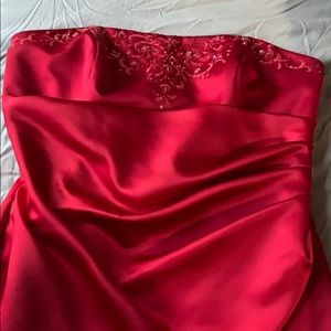 david’s bridal Red gown